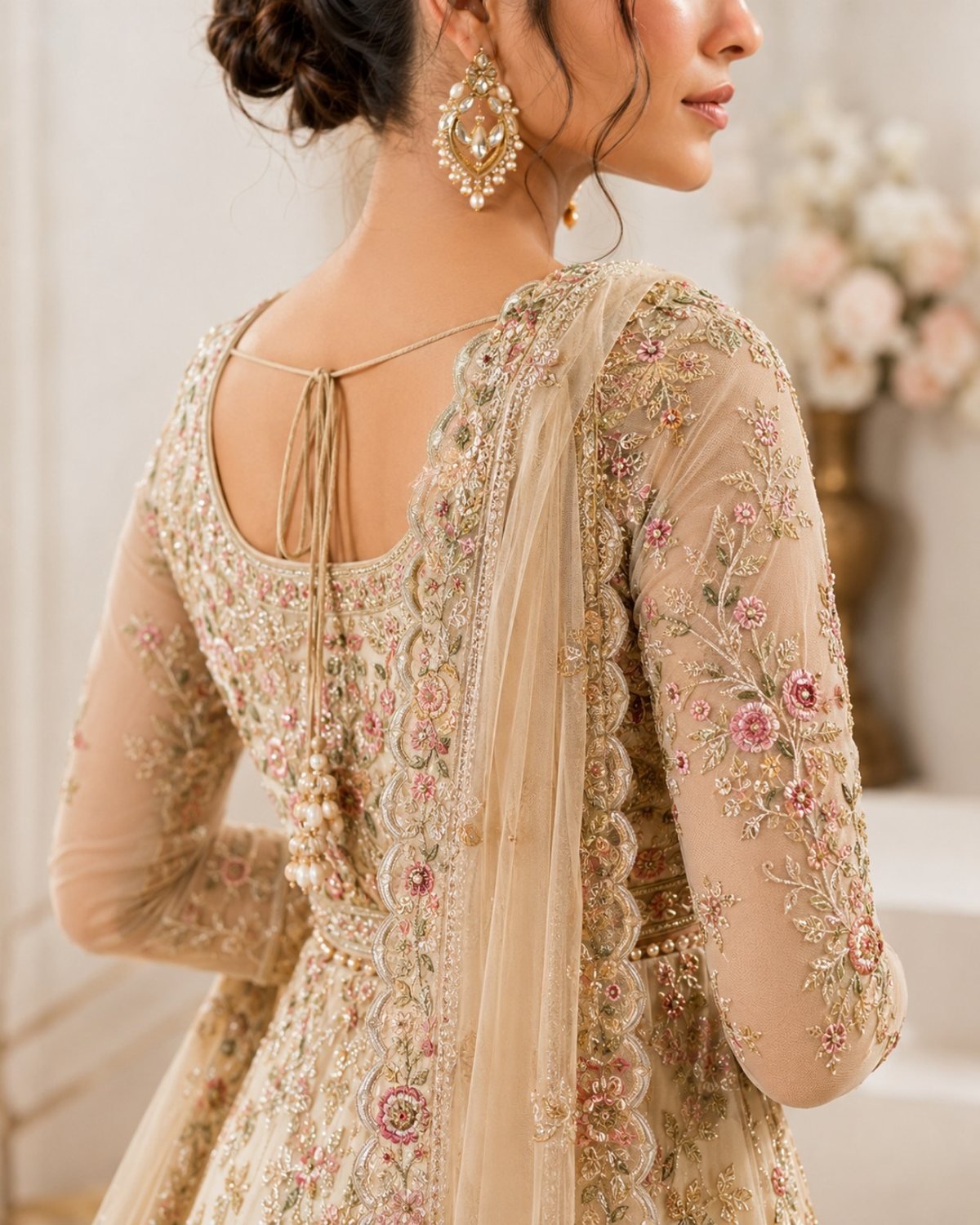 Aari embroidery work by UniQ On Fabs