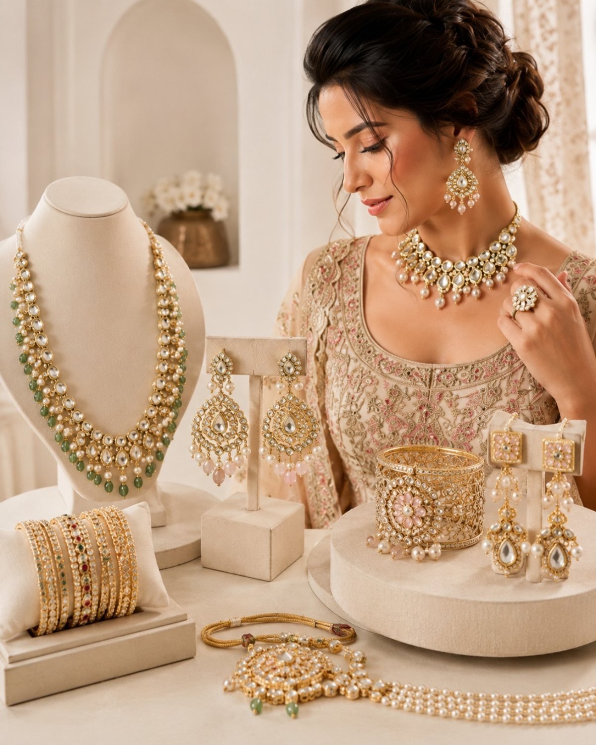 Artificial jewels Chennai styling set