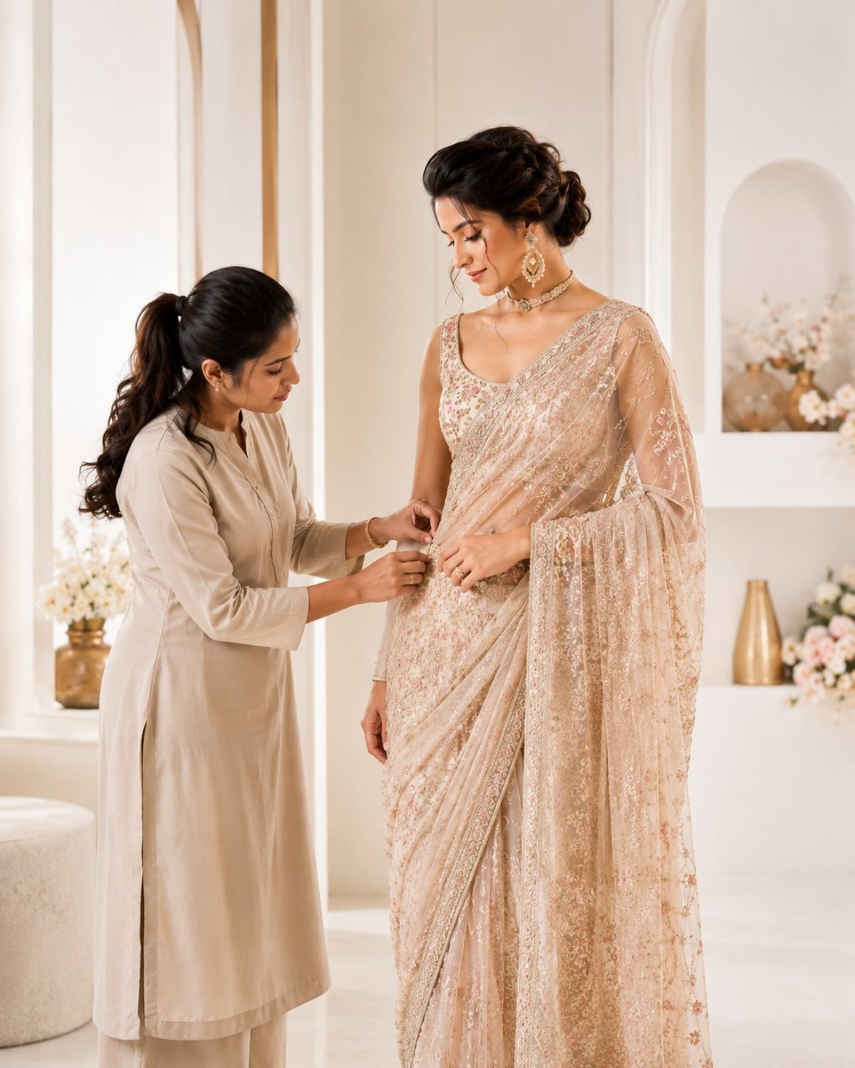 Saree draping Chennai